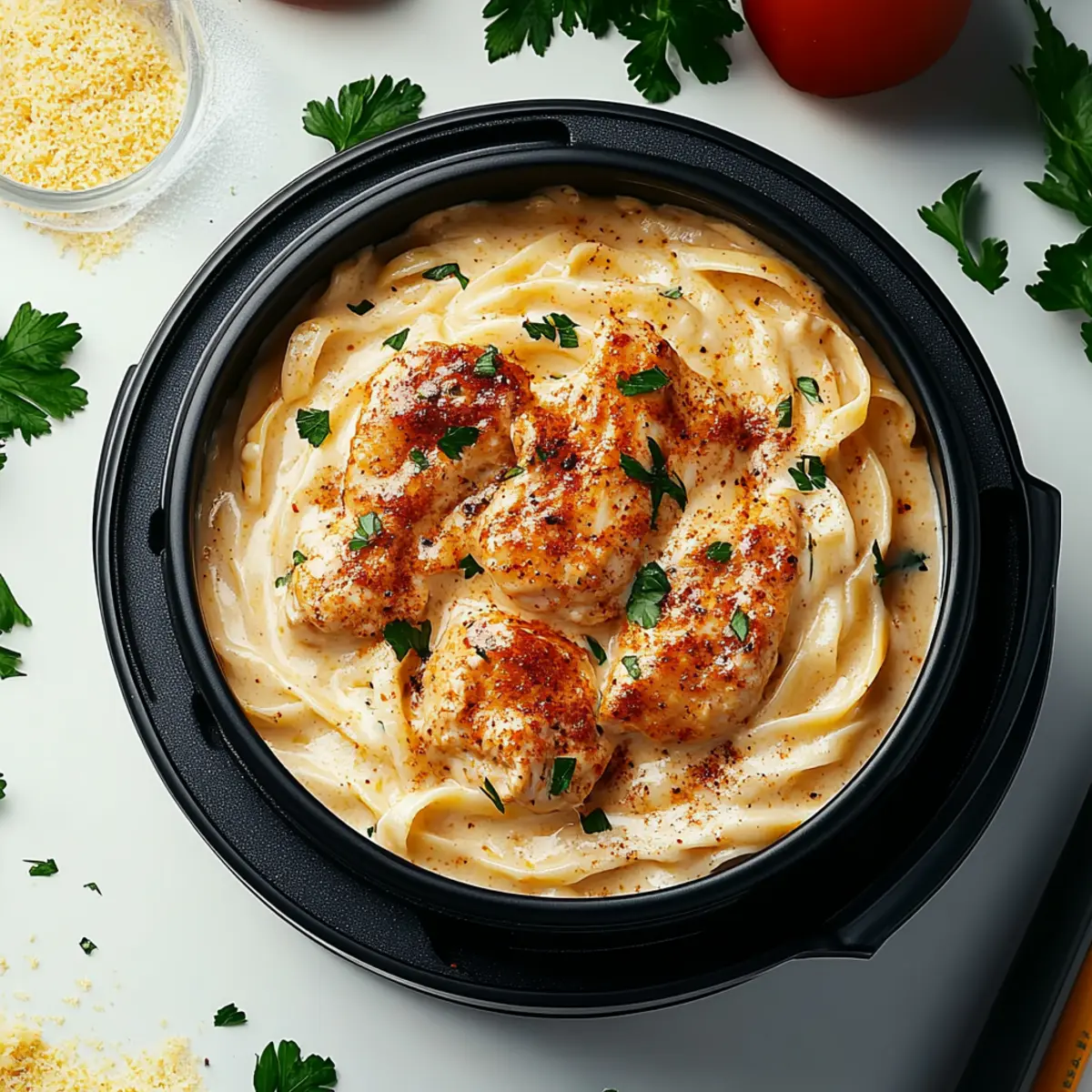 One Pot Cajun Chicken Alfredo