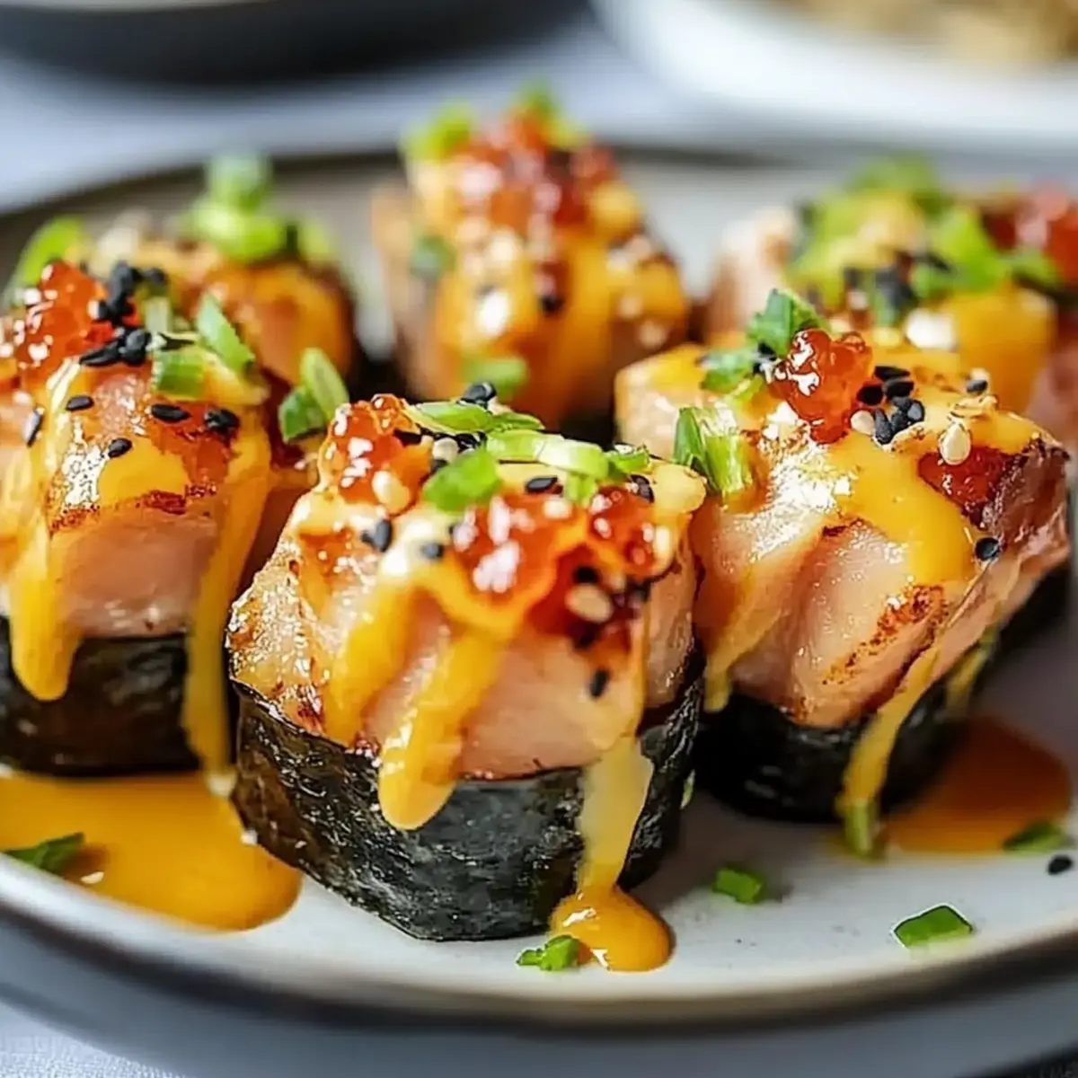 Oven-Baked Salmon Sushi Bites