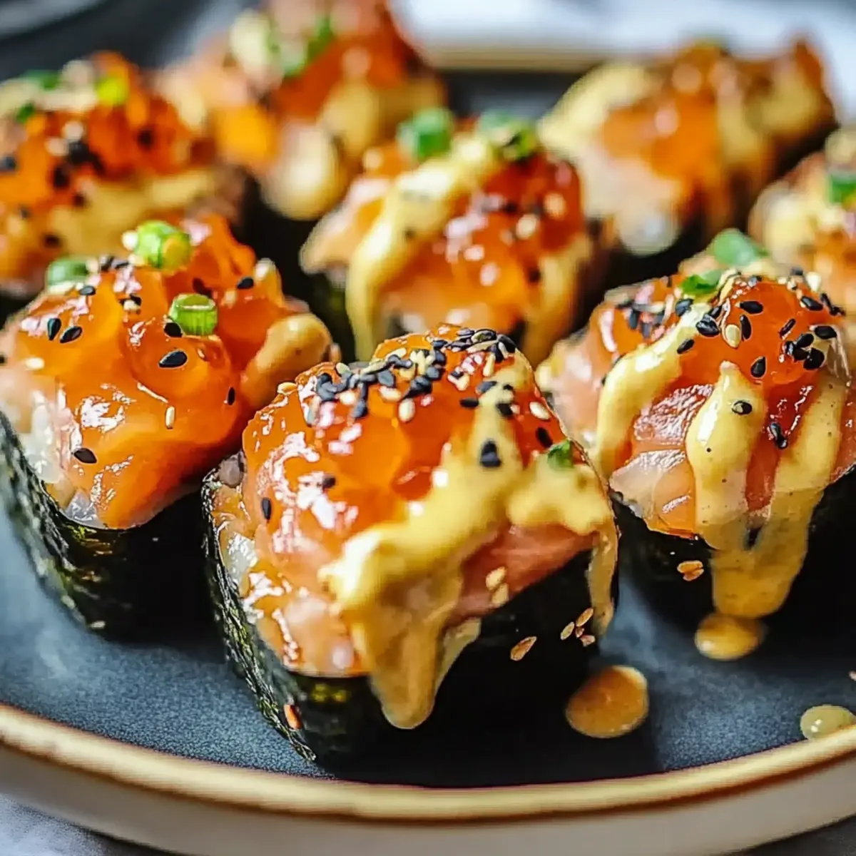 Oven-Baked Salmon Sushi Bites