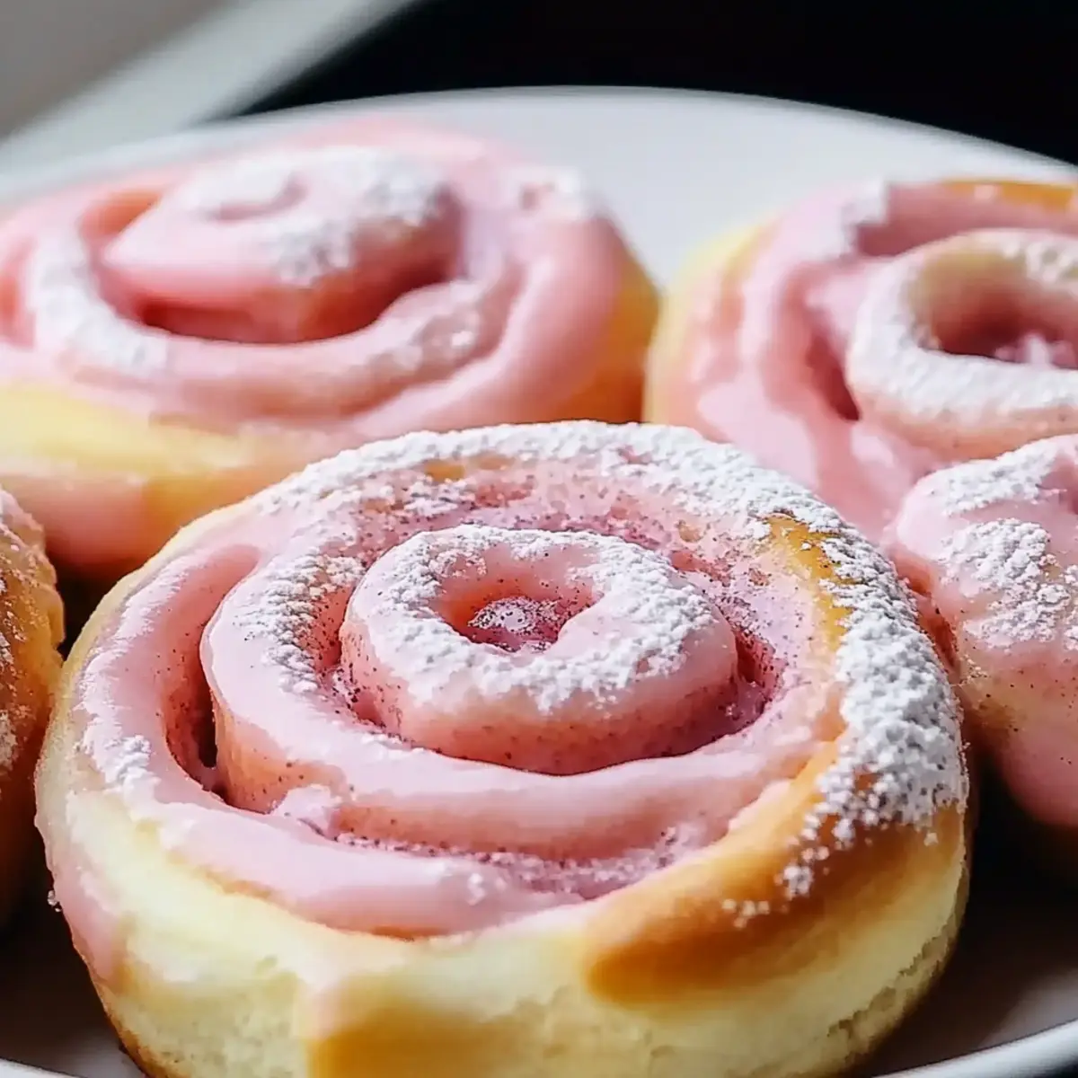 Pink Cinnamon Rolls