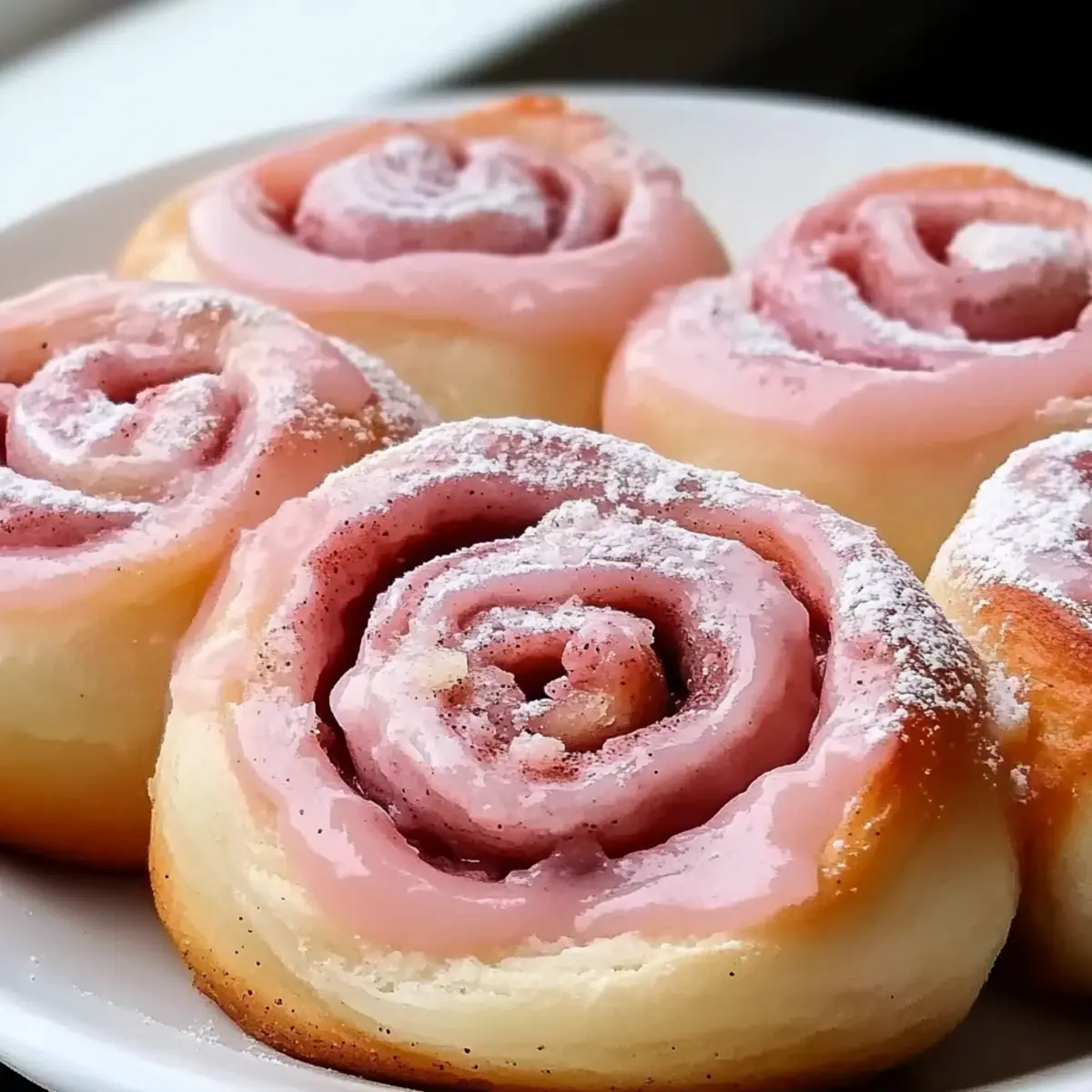 Pink Cinnamon Rolls