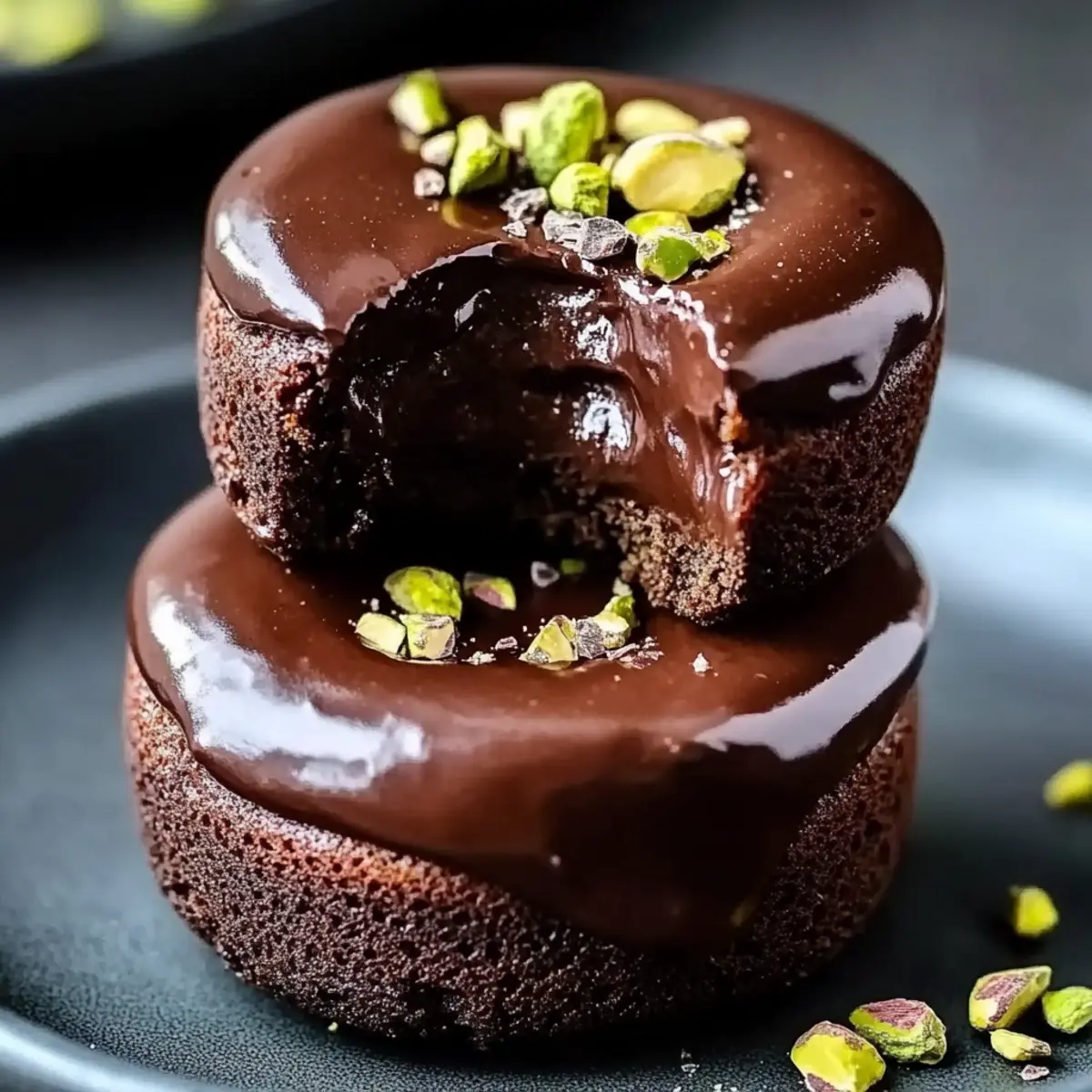 Pistachio Chocolate Lava Cakes