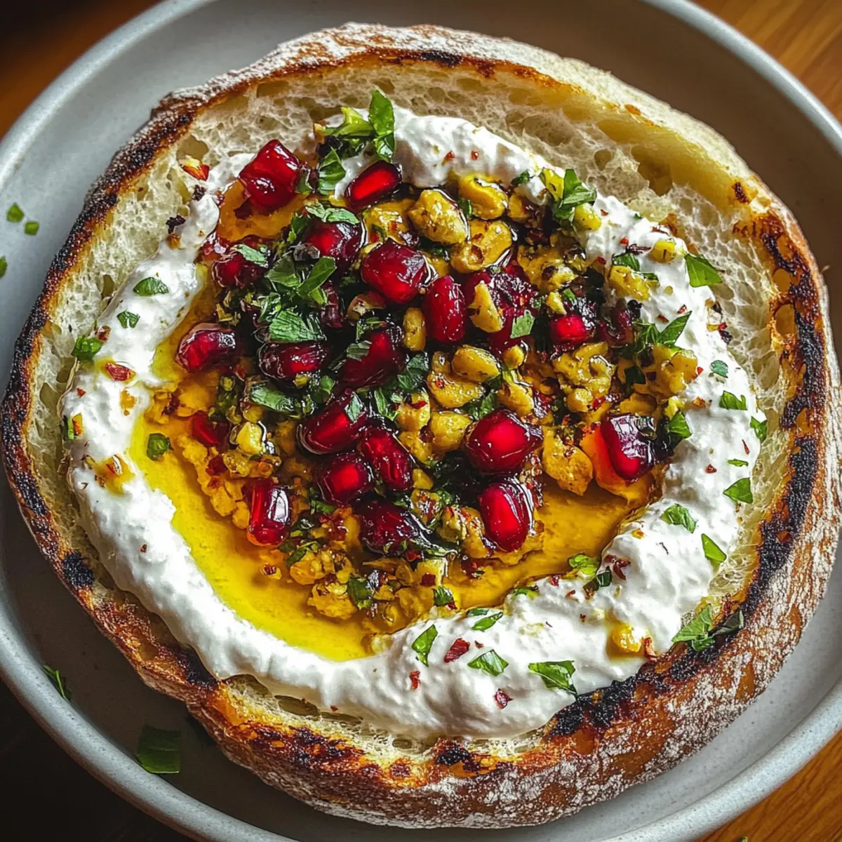 Pomegranate Pistachio Feta Dip