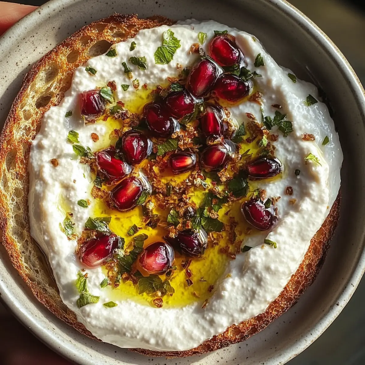Pomegranate Pistachio Feta Dip