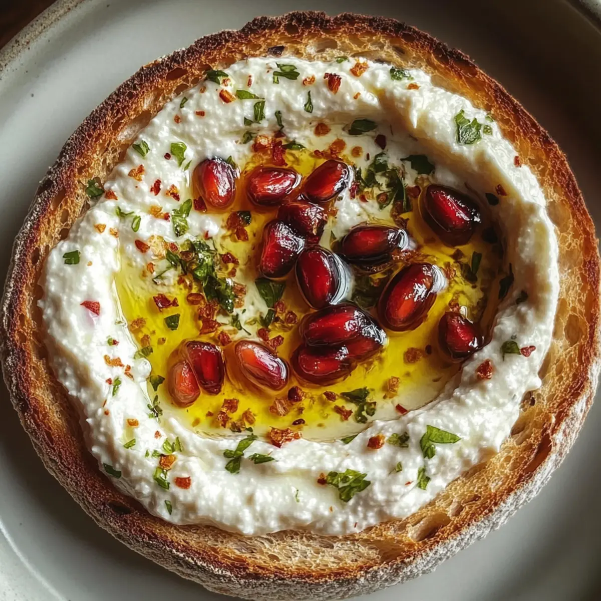 Pomegranate Pistachio Feta Dip