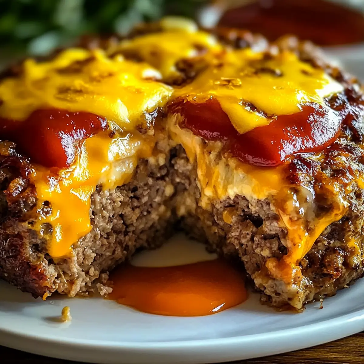 Savory Juicy Baked Cheeseburger Meatloaf