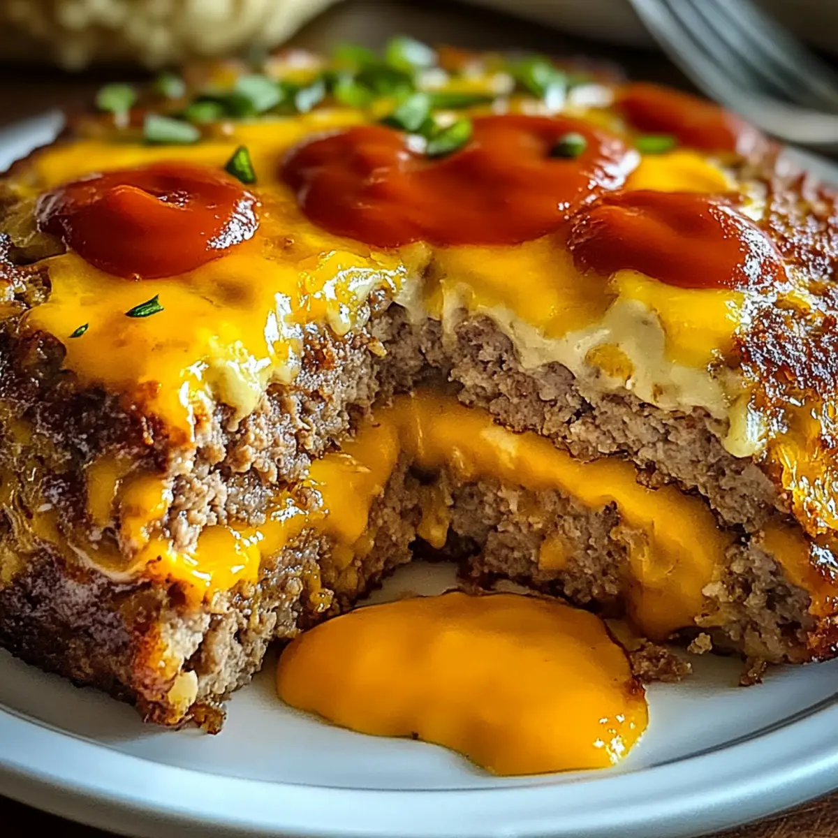Savory Juicy Baked Cheeseburger Meatloaf