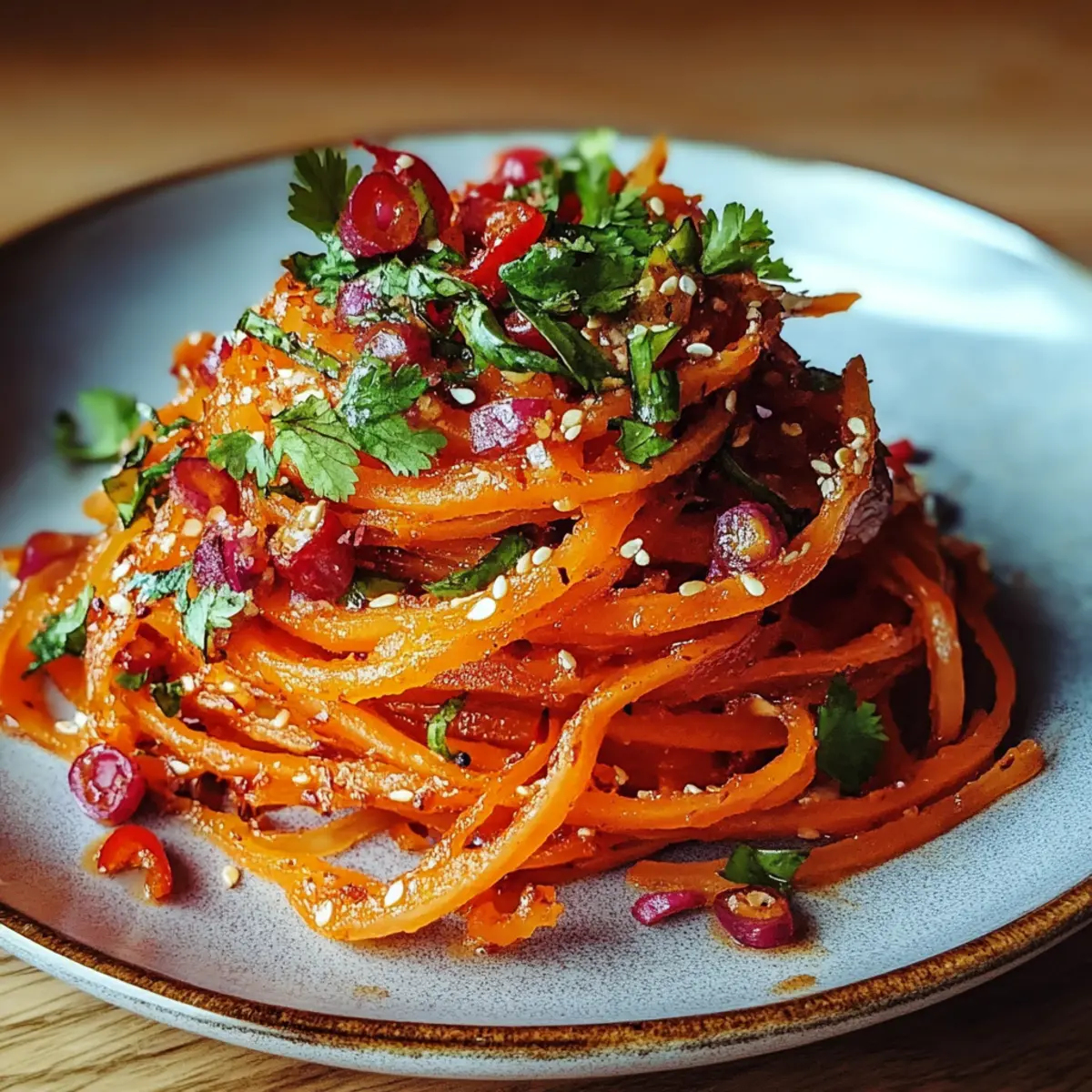 Savory Spicy Korean Carrot Salad Morkovcha