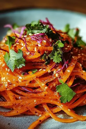 Savory Spicy Korean Carrot Salad Morkovcha