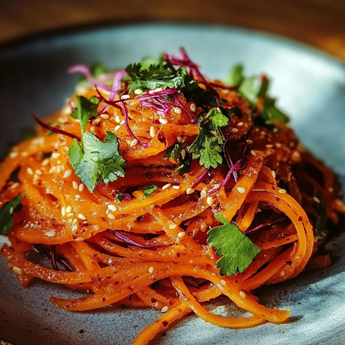 Savory Spicy Korean Carrot Salad Morkovcha