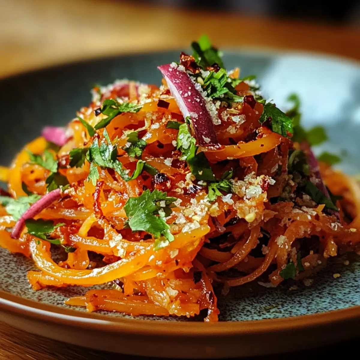 Savory Spicy Korean Carrot Salad Morkovcha