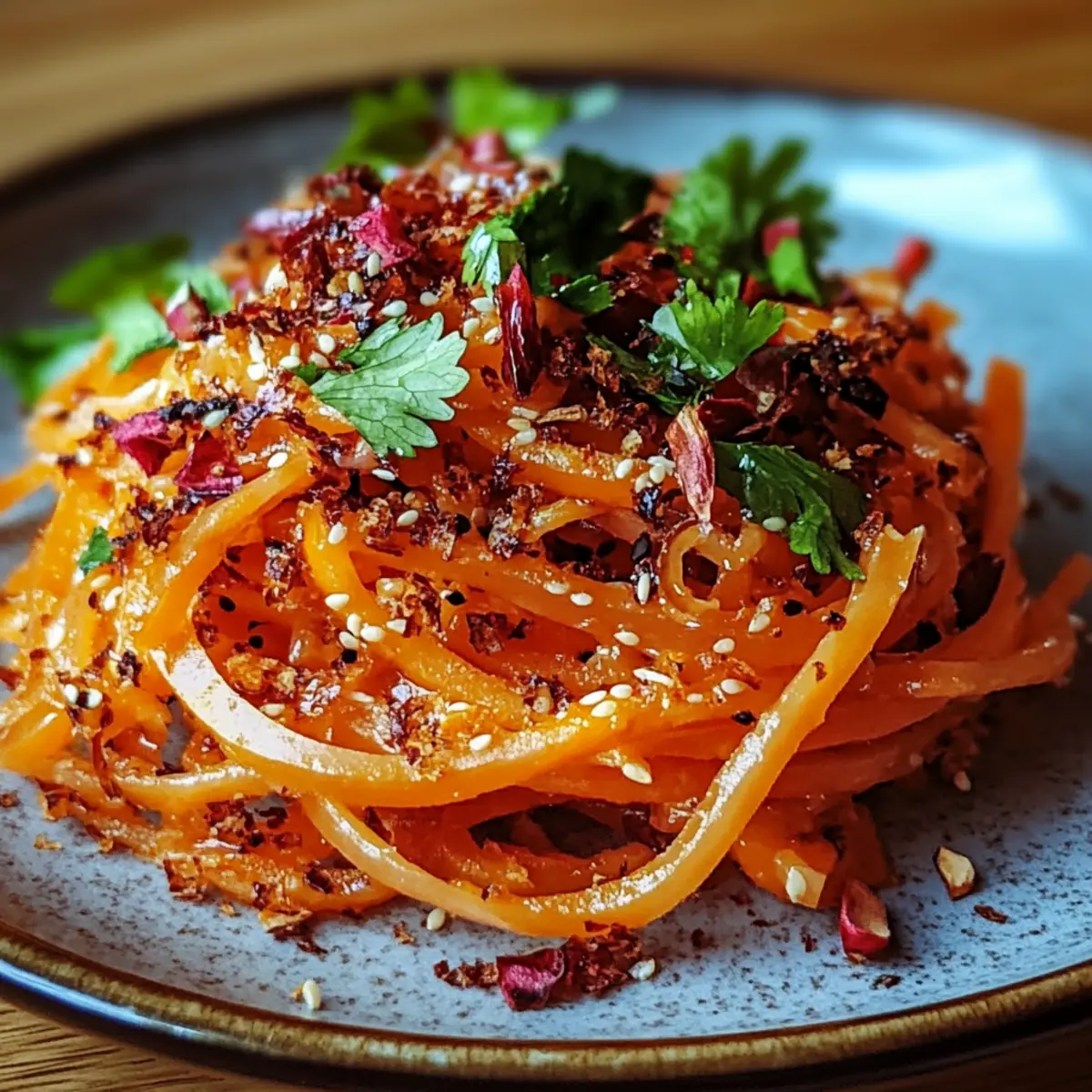 Savory Spicy Korean Carrot Salad Morkovcha