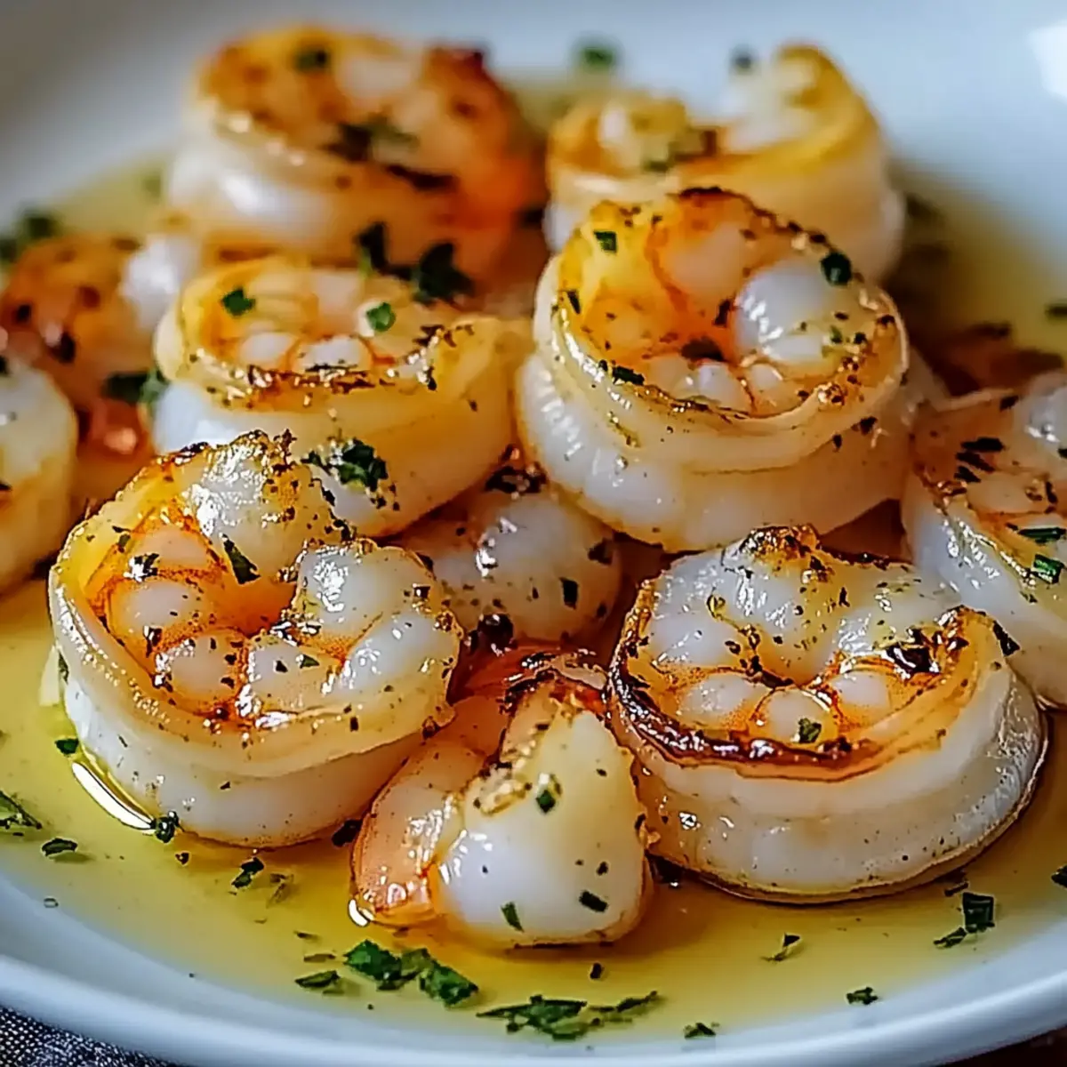 Scallops and Shrimp in Garlic Butter Sauce