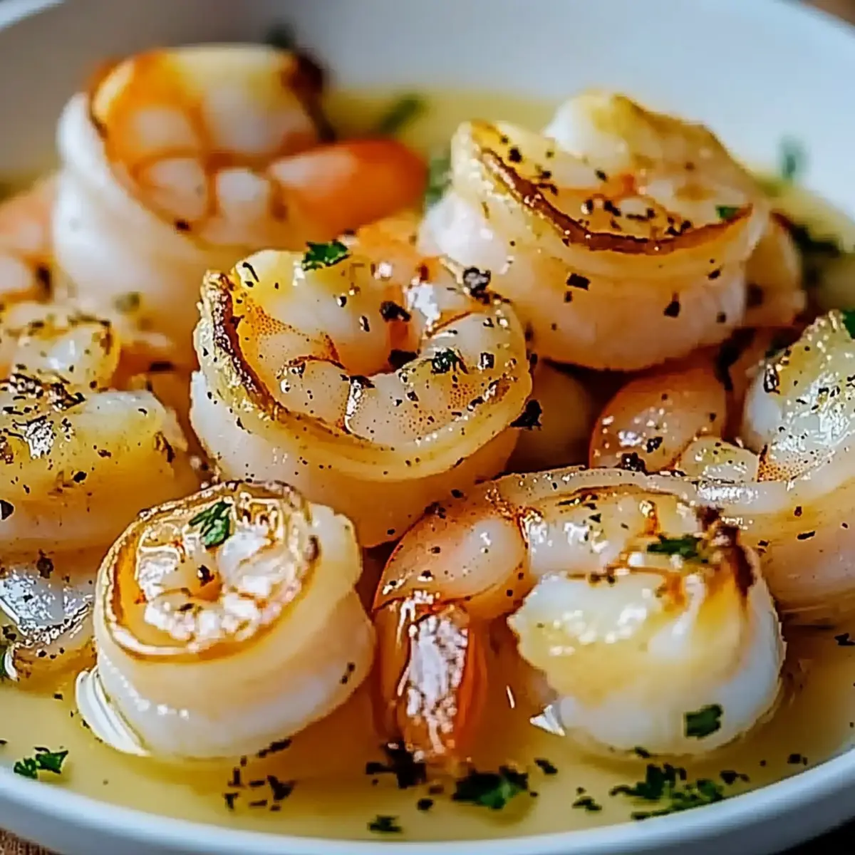 Scallops and Shrimp in Garlic Butter Sauce