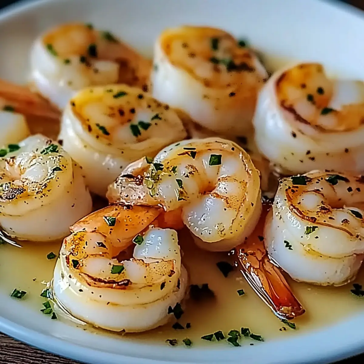 Scallops and Shrimp in Garlic Butter Sauce