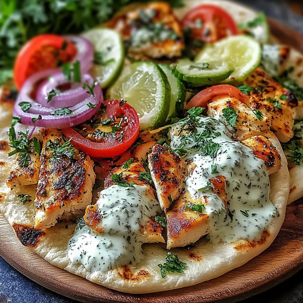 Sheet Pan Chicken Pitas with Herby Ranch