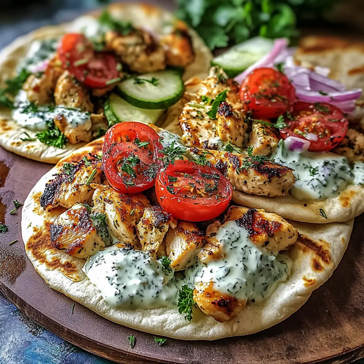 Sheet Pan Chicken Pitas with Herby Ranch