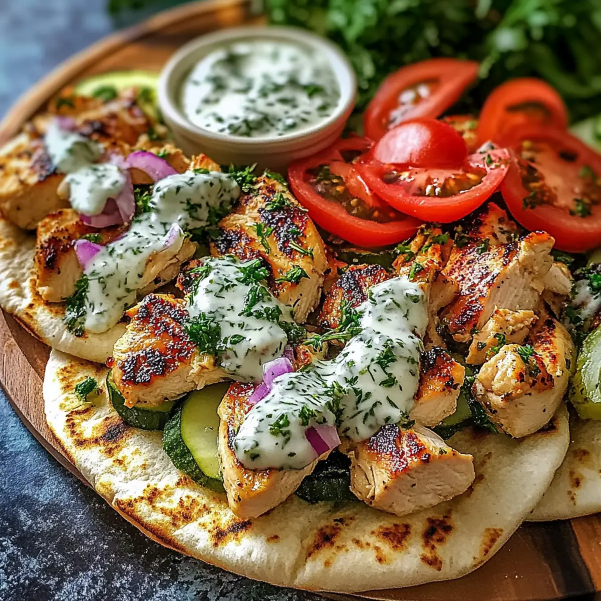 Sheet Pan Chicken Pitas with Herby Ranch