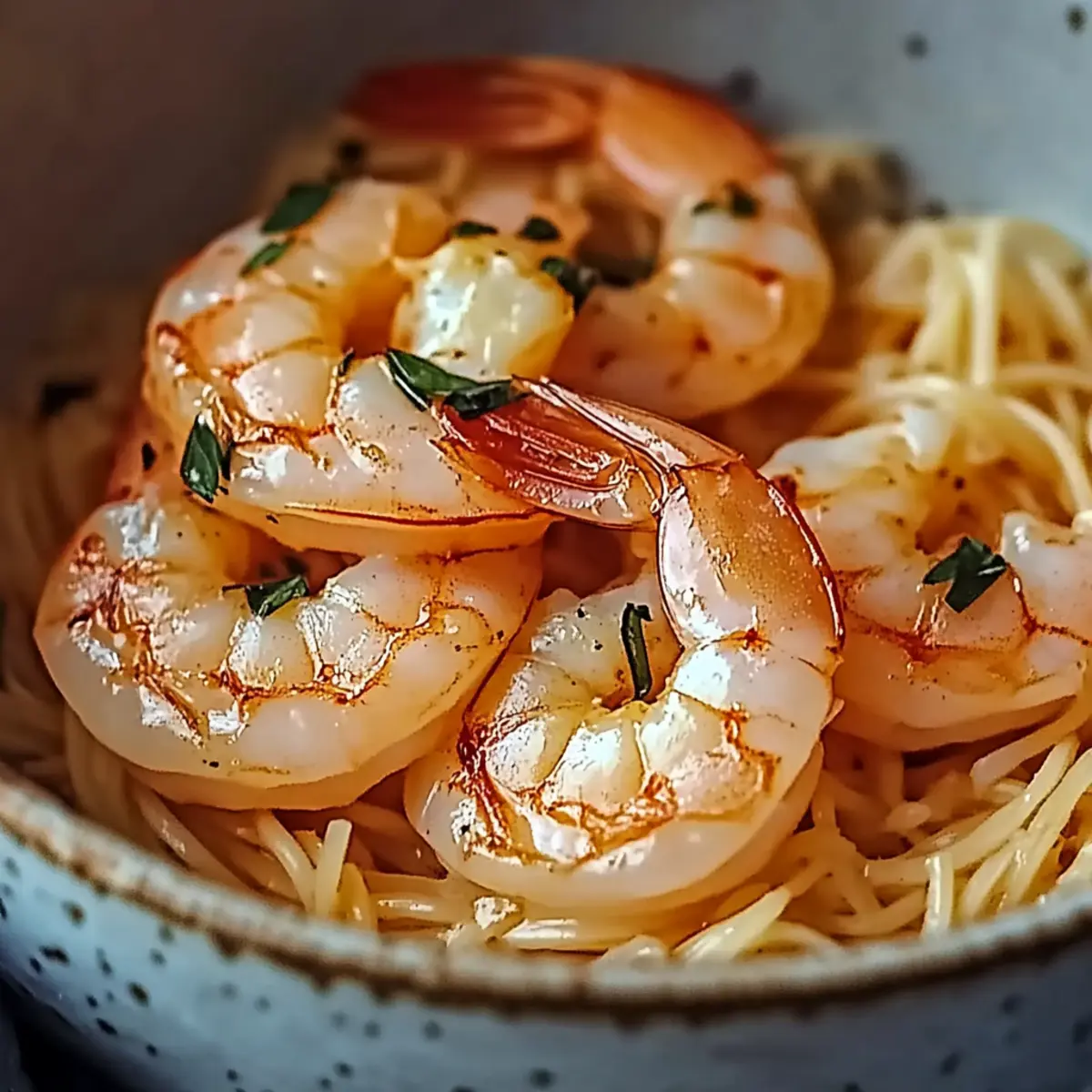 Shrimp Orzo In Lemon Garlic Sauce