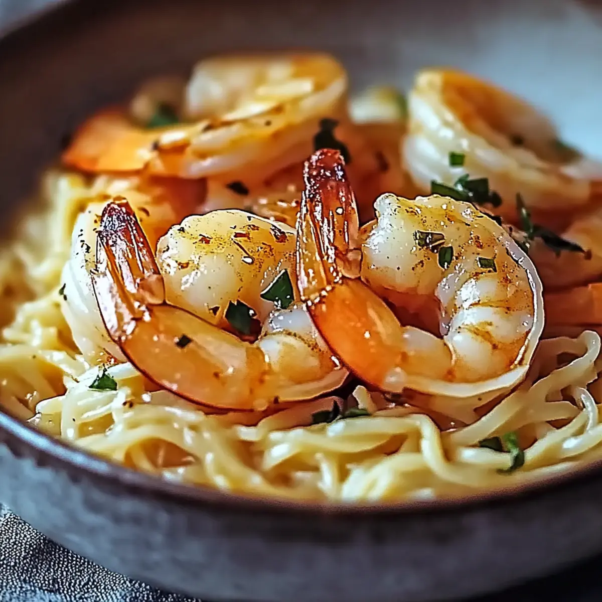 Shrimp Orzo In Lemon Garlic Sauce