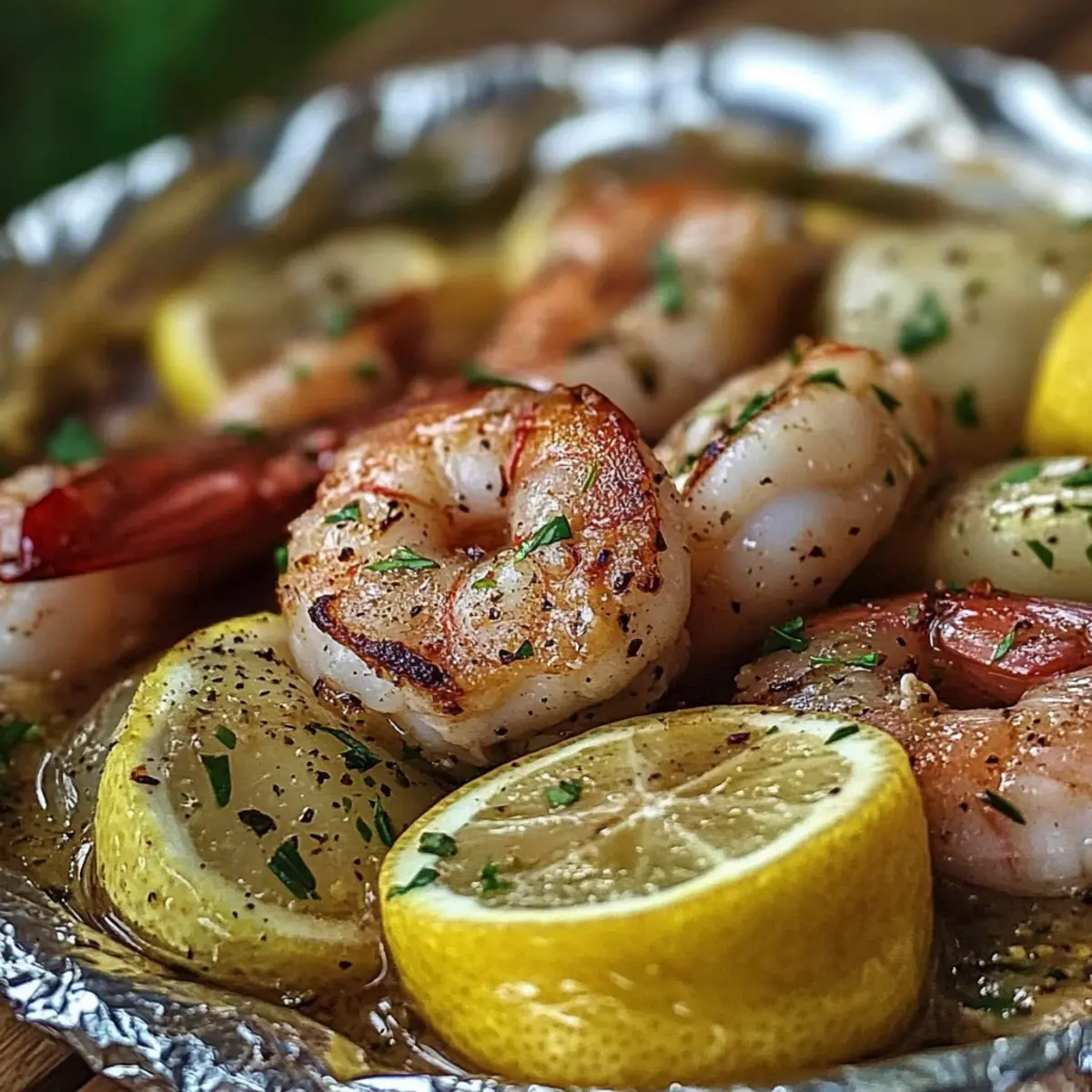 Shrimp and Sausage Foil Packs