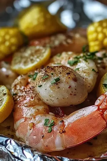 Shrimp and Sausage Foil Packs