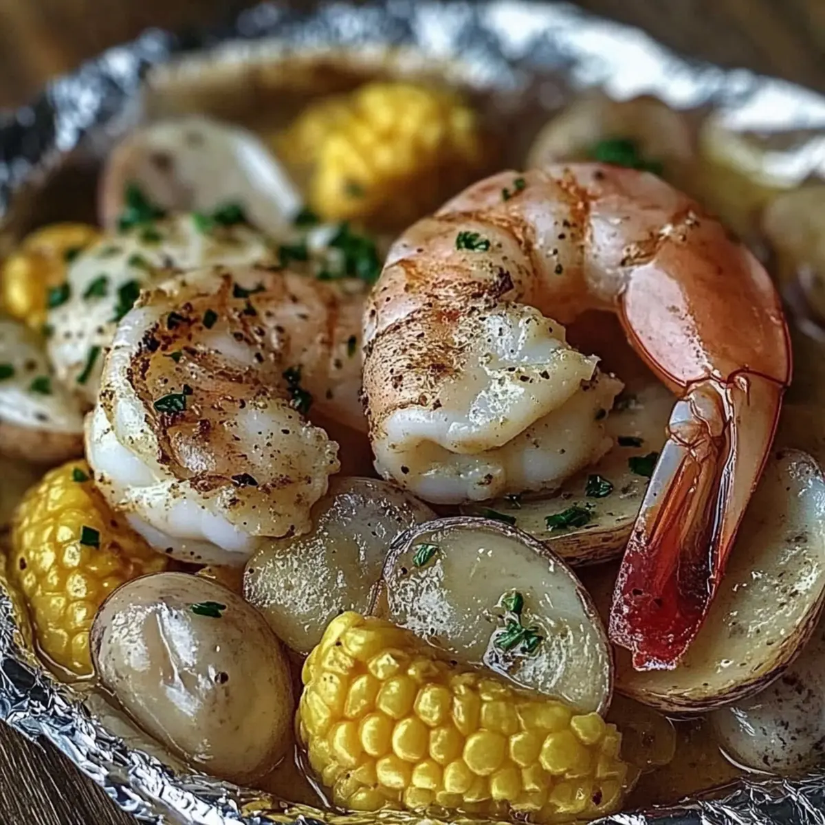 Shrimp and Sausage Foil Packs