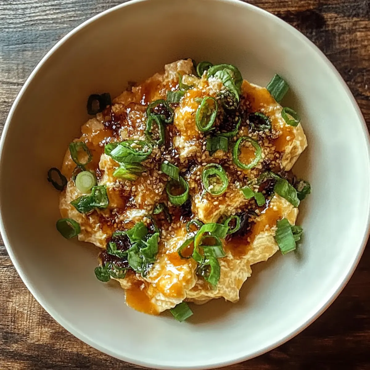 Silky Miso Scrambled Eggs