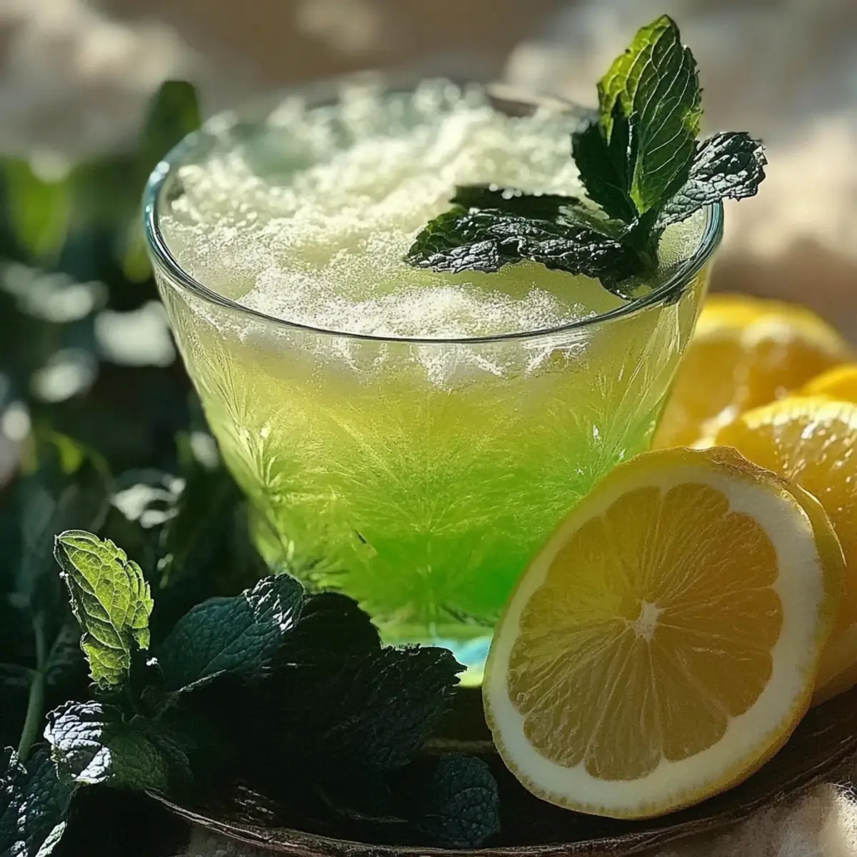 Sparkling Zesty Minty Lemonade