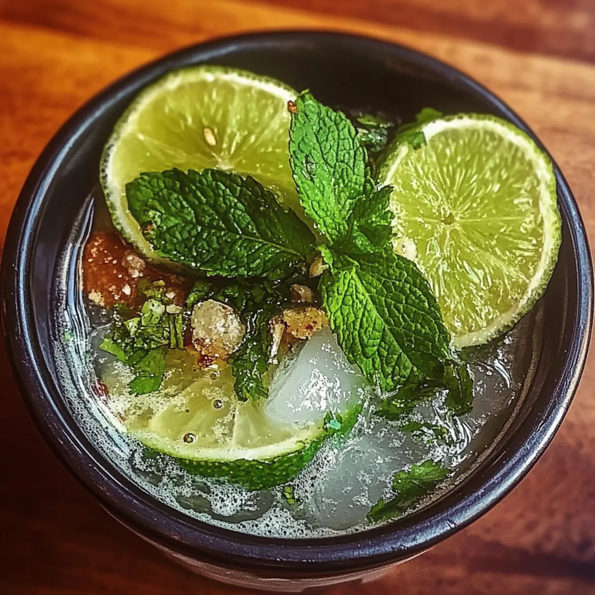 Sparkling Zesty Minty Non-Alcoholic Mojito