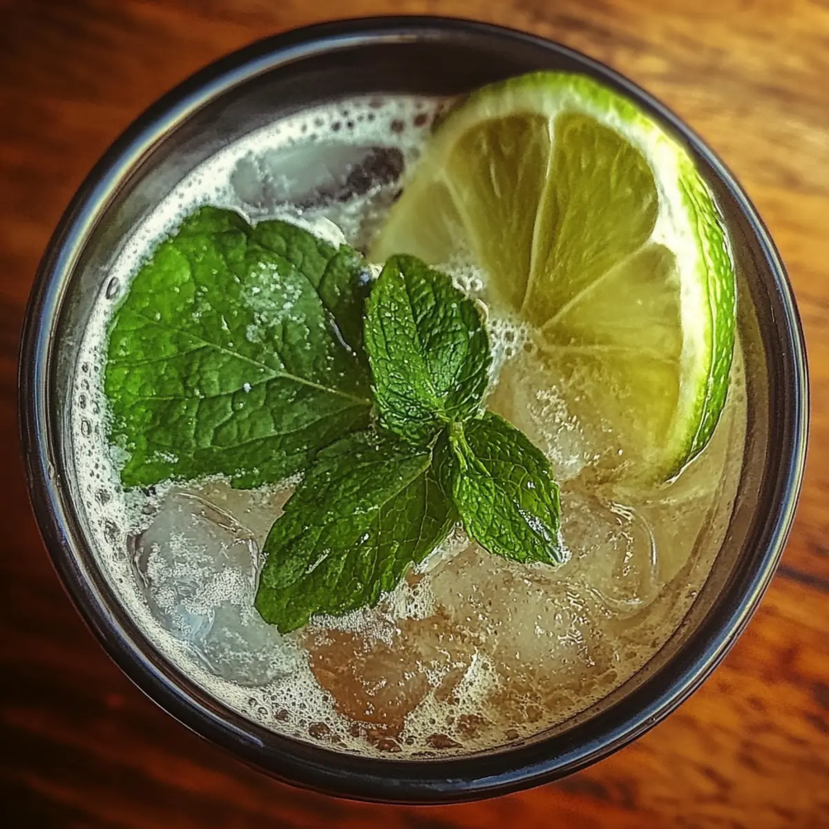 Sparkling Zesty Minty Non-Alcoholic Mojito