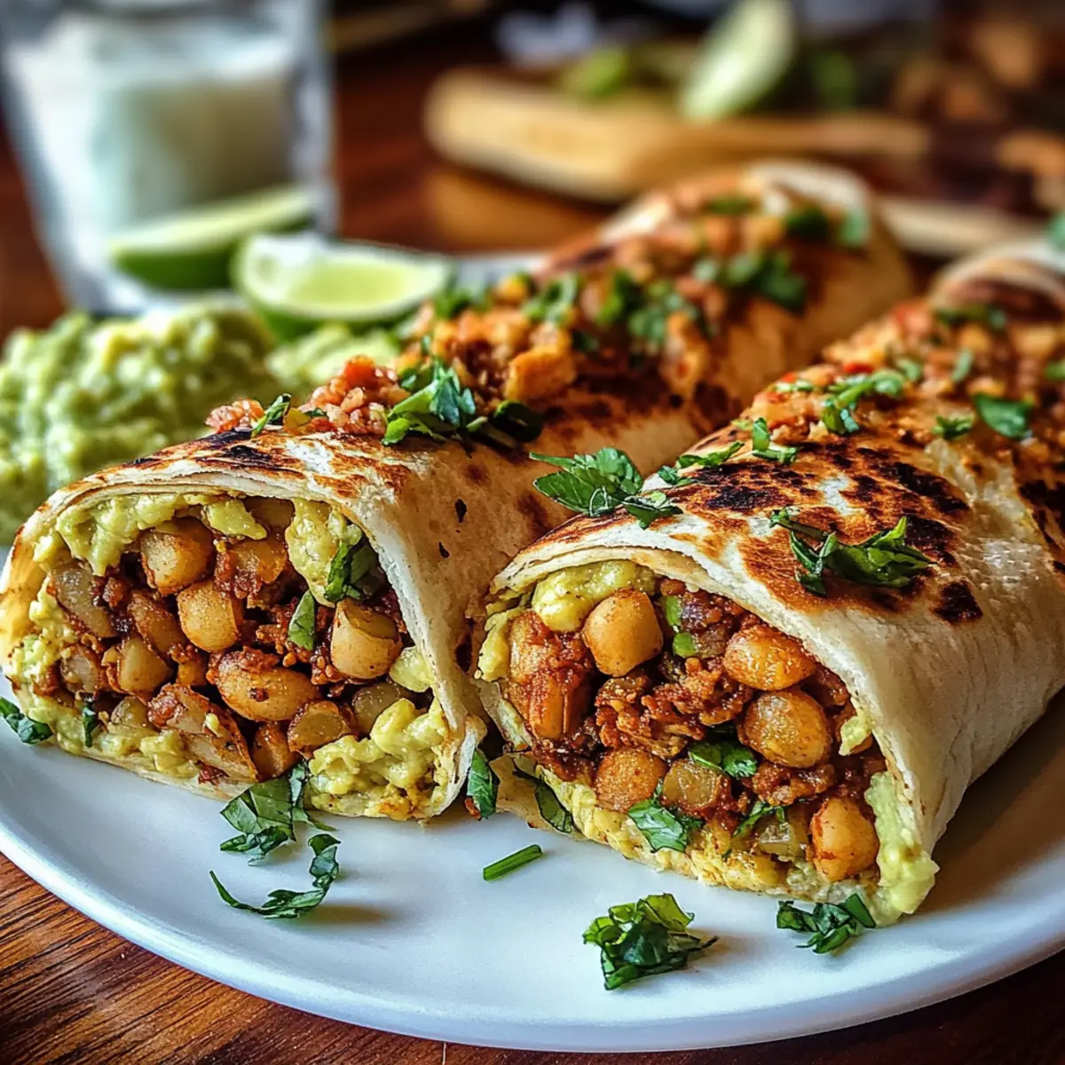 Spicy Chickpea and Avocado Wrap