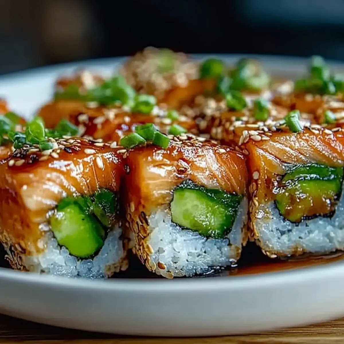 Spicy Salmon Sushi Bake