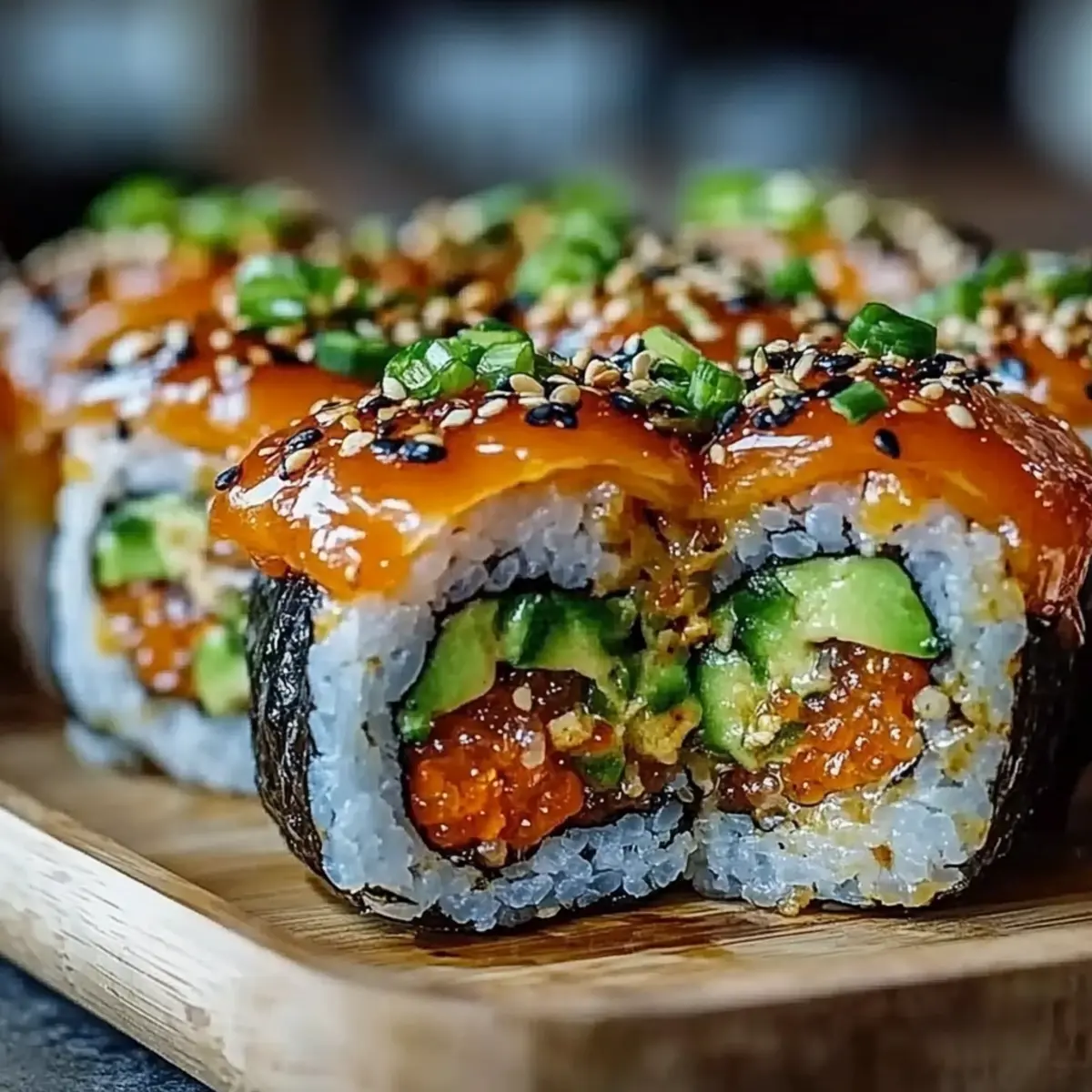 Spicy Salmon Sushi Bake