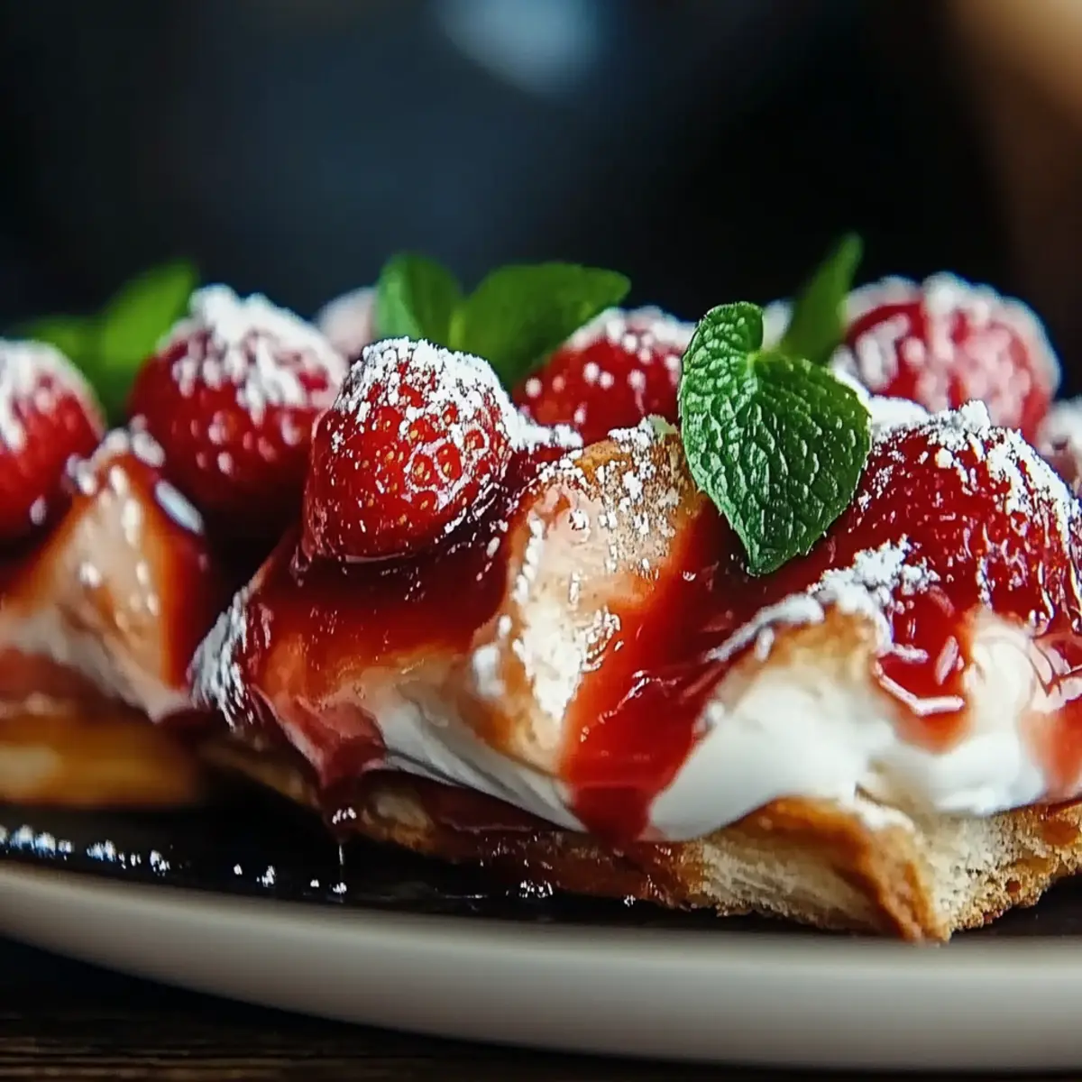 Strawberry Cheesecake Dessert Tacos