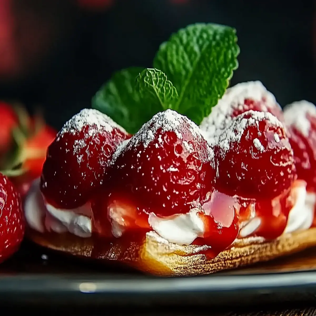 Strawberry Cheesecake Dessert Tacos