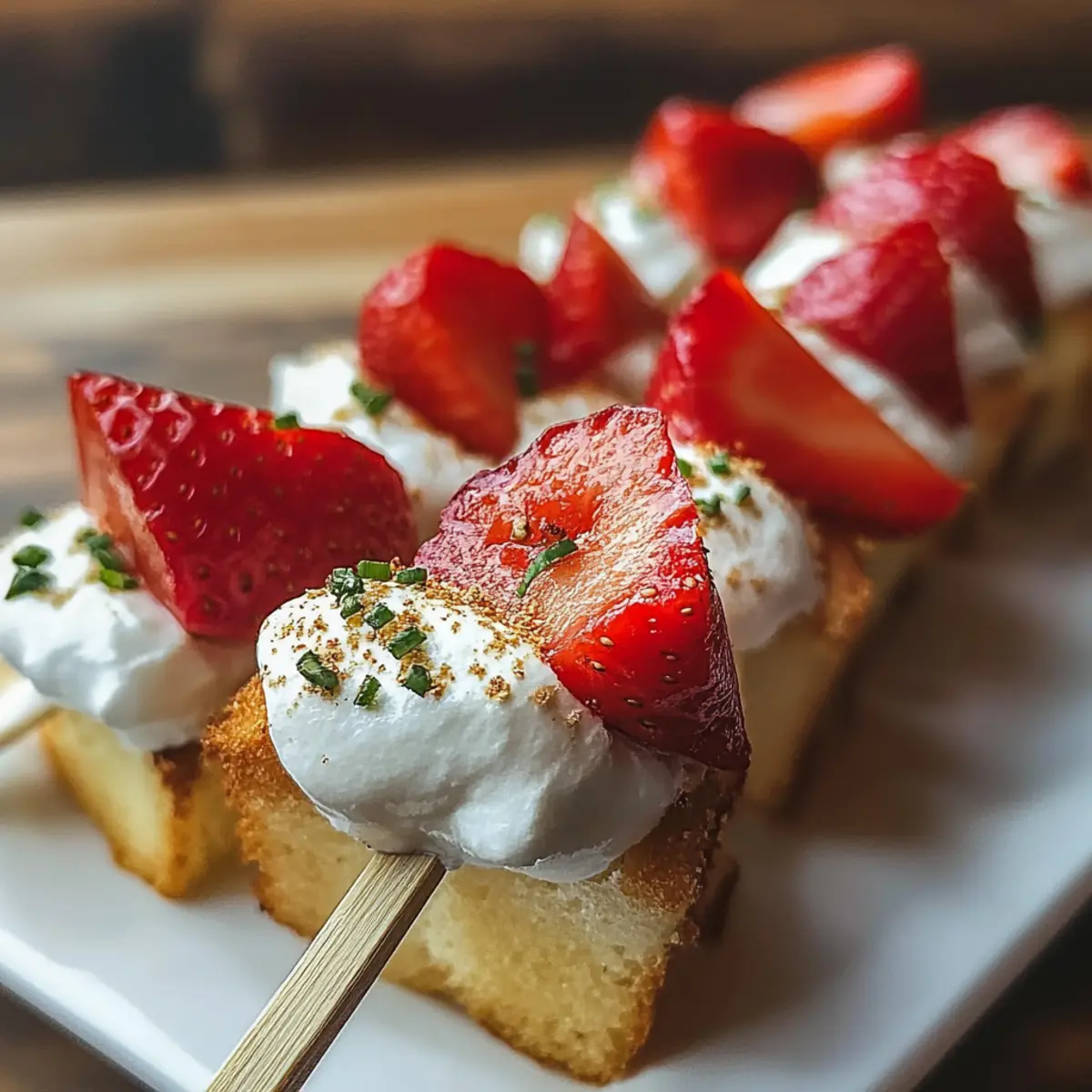 Strawberry Shortcake Kabobs