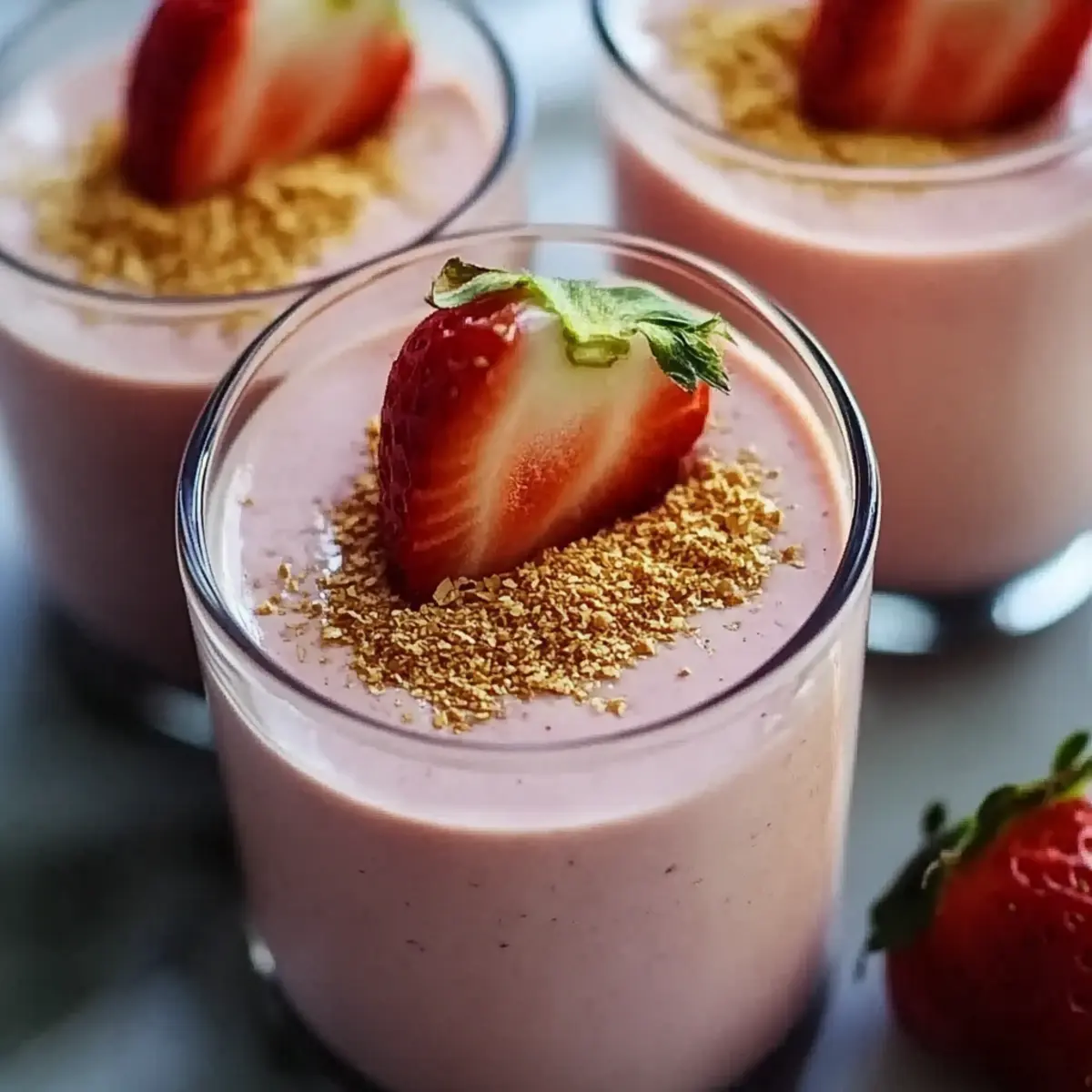 Strawberry Shortcake Protein Smoothie