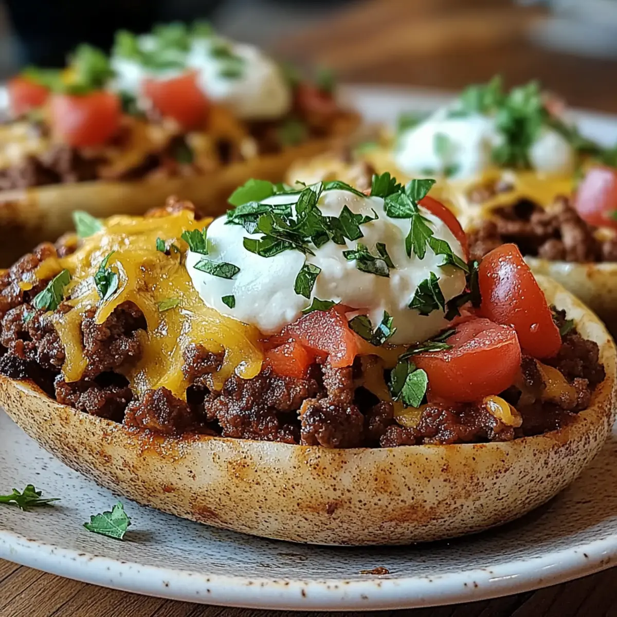 Taco Loaded Baked Potatoes