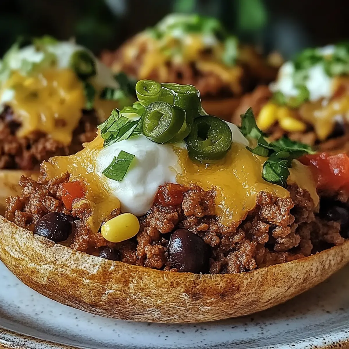 Taco Loaded Baked Potatoes