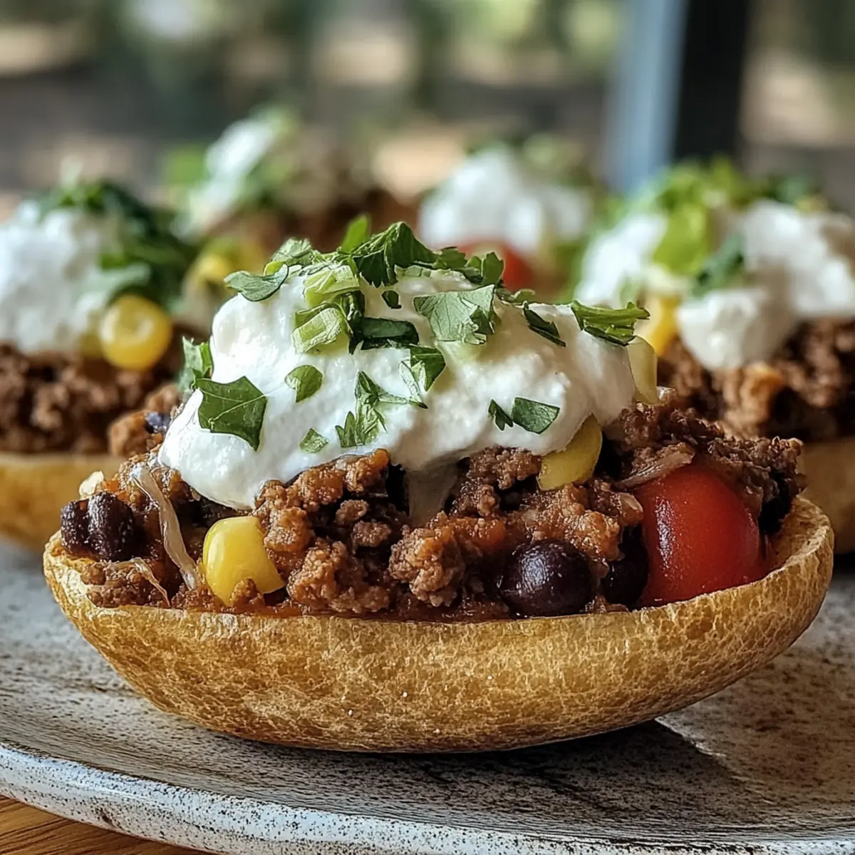 Taco Loaded Baked Potatoes