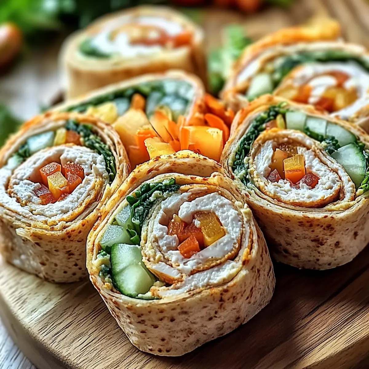Turkey Hummus Roll Ups