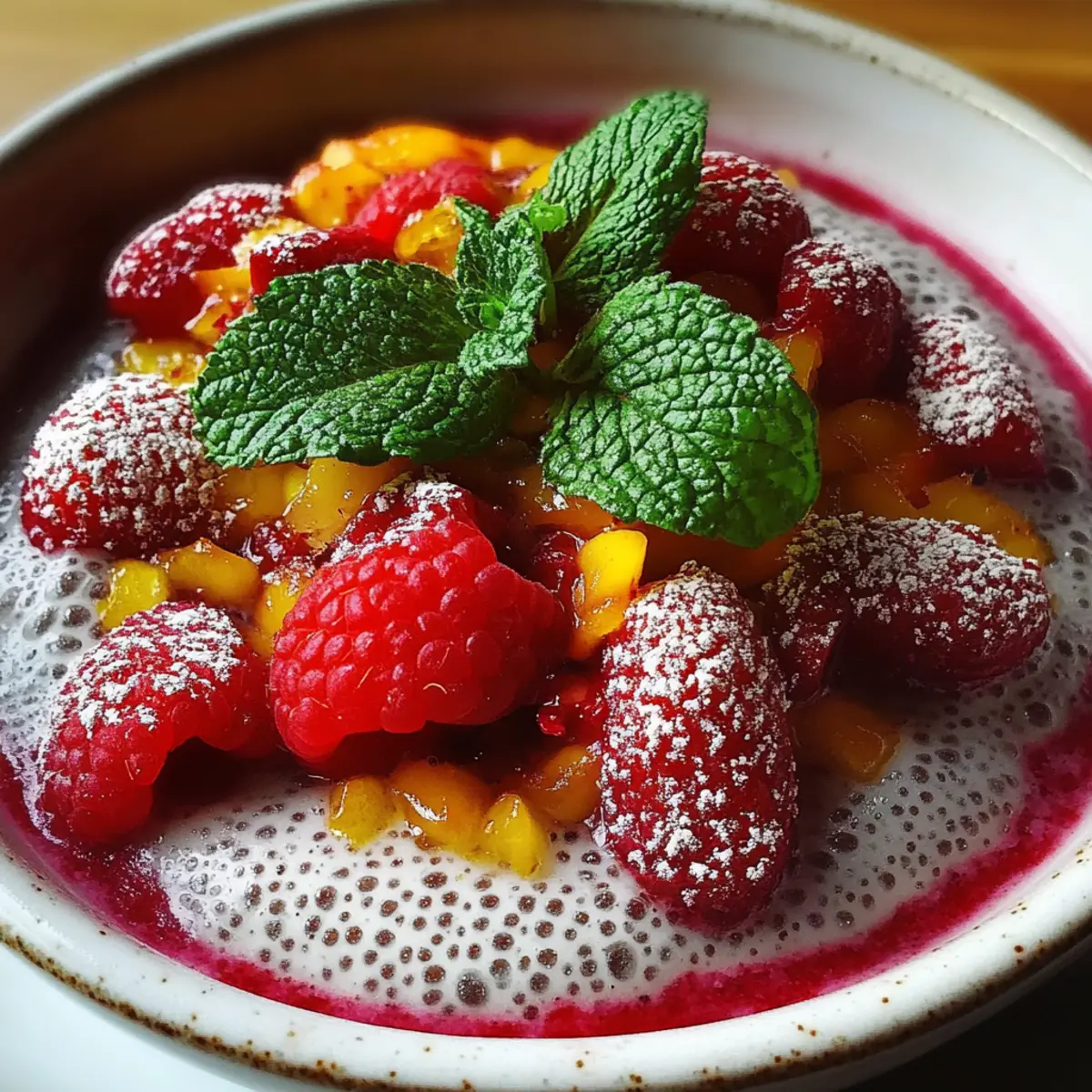 Vegan Raspberry Chia Pudding
