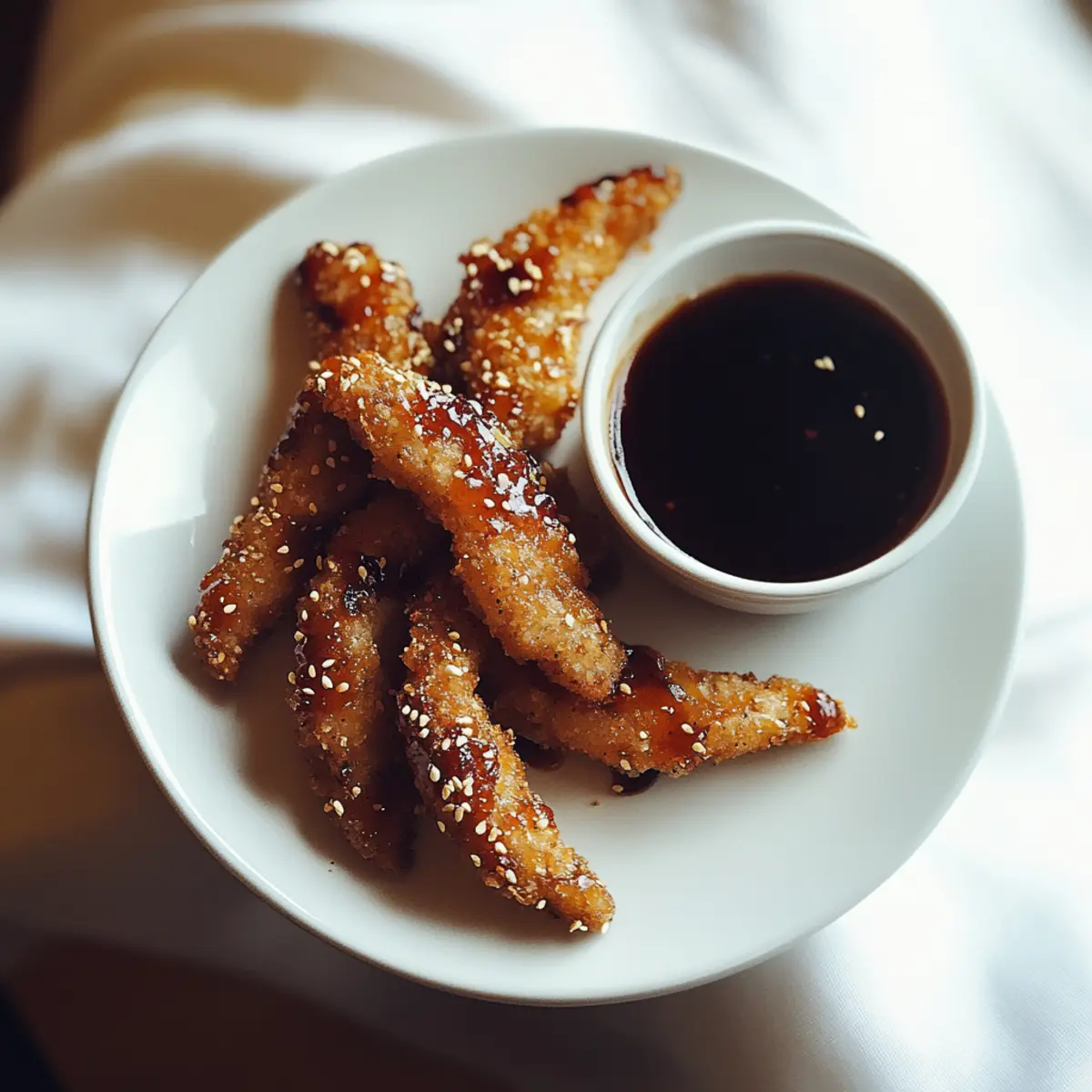 Air Fryer Honey Sesame Chicken Tenders