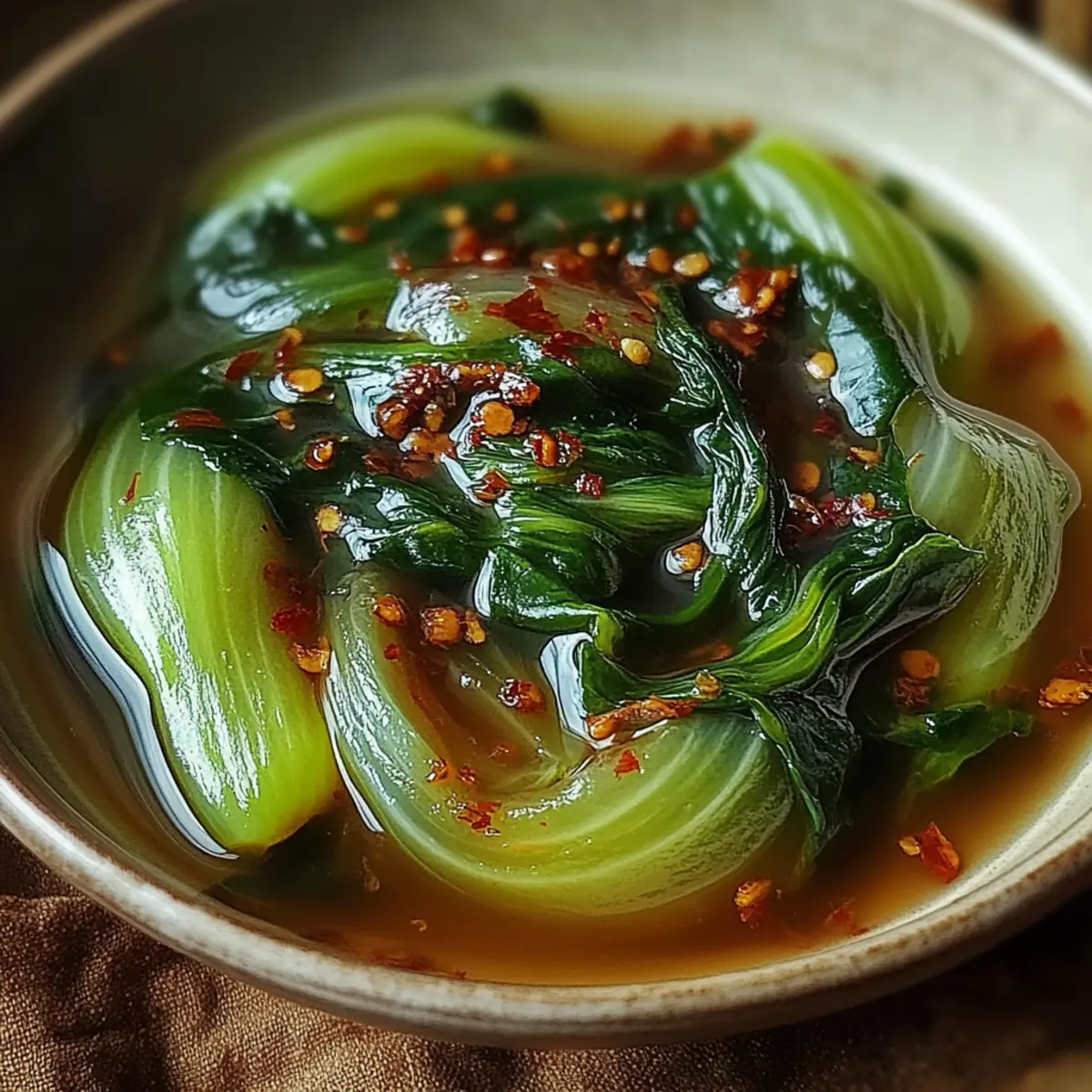 Bok Choy Soup With Garlic And Ginger