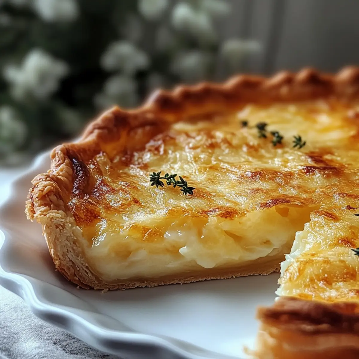 Cheddar Vidalia Onion Pie