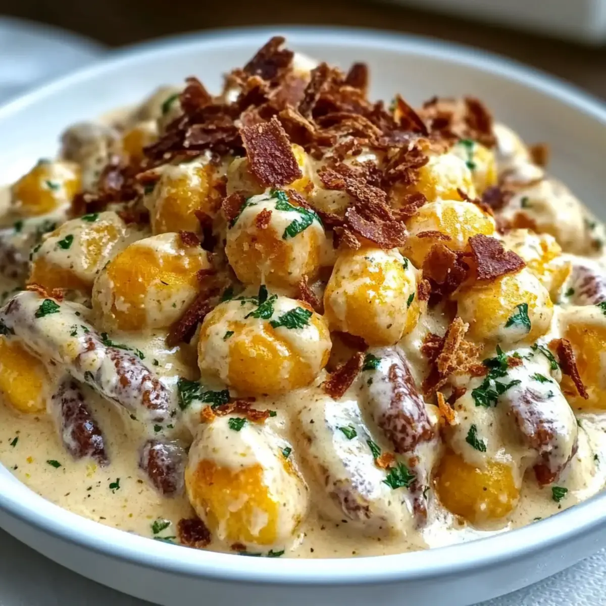 Creamy Crack Chicken Gnocchi