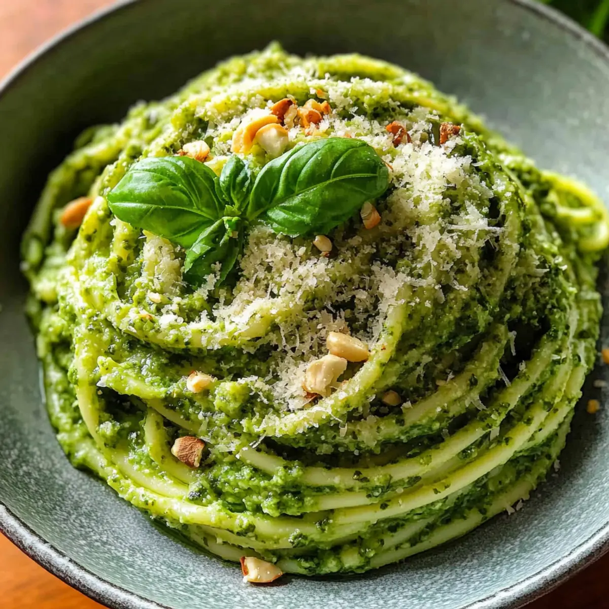 Creamy Fresh Italian Basil Pesto