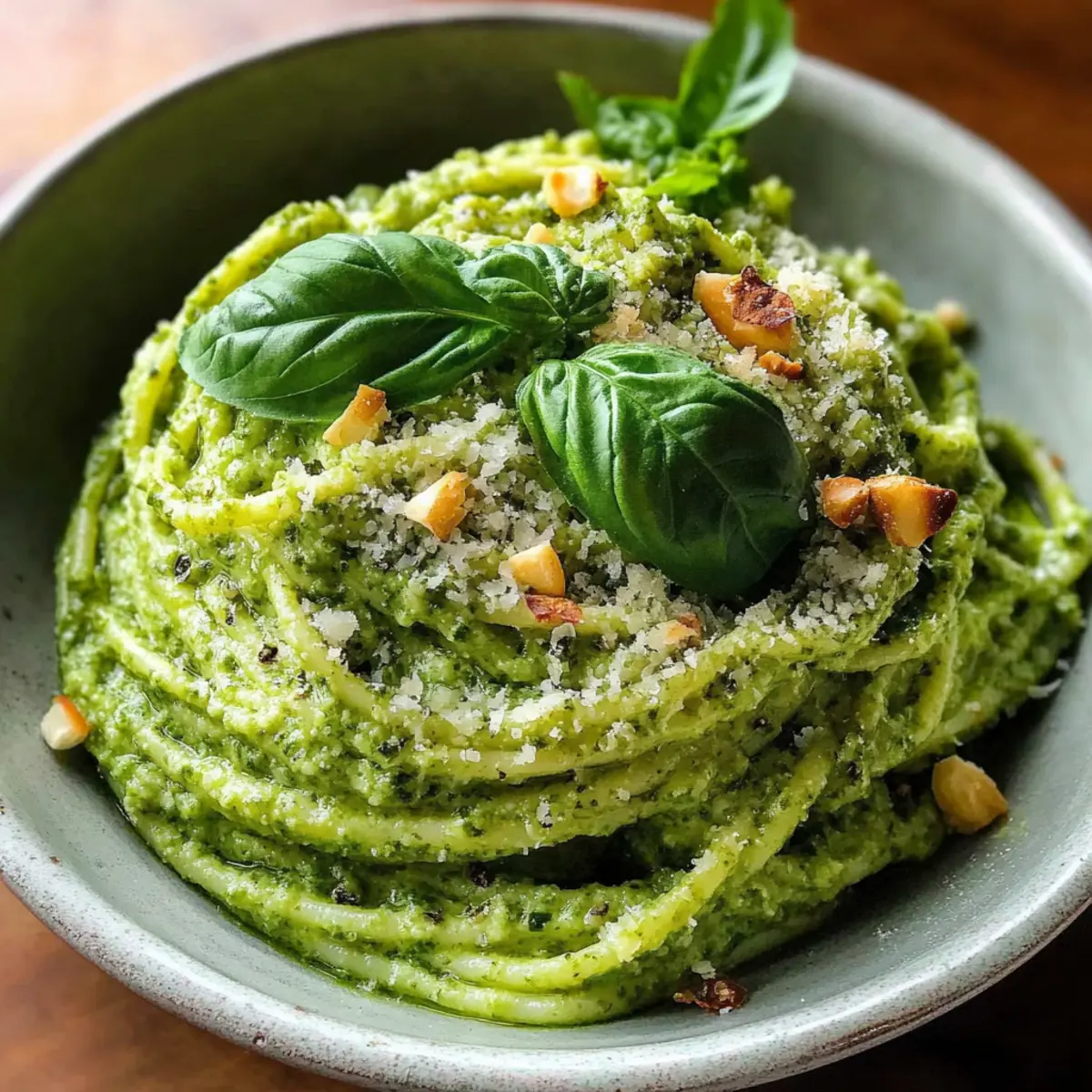 Creamy Fresh Italian Basil Pesto