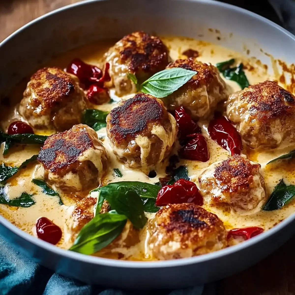 Creamy Marry Me Chicken Meatballs
